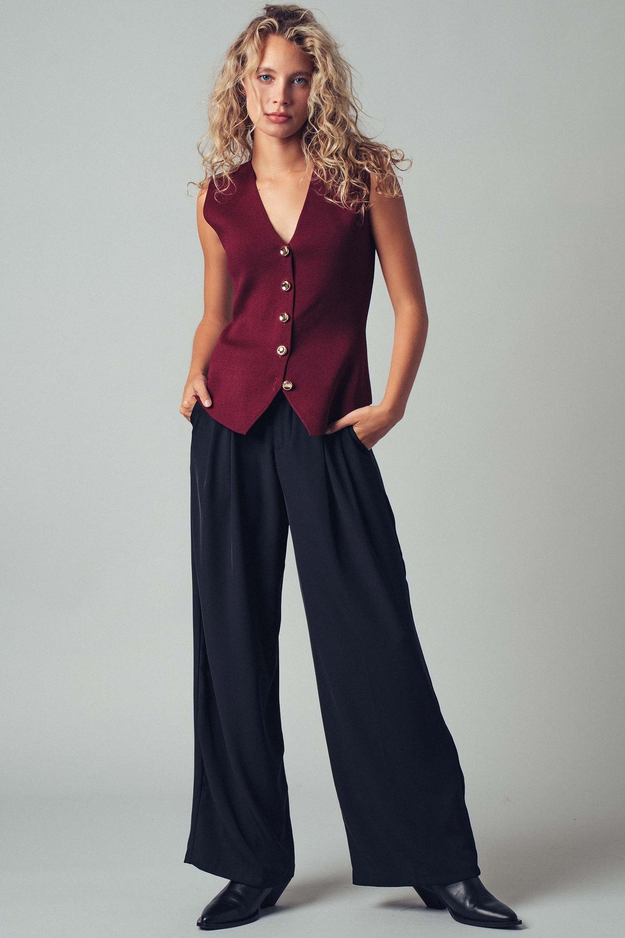 Sculpted Vest Top