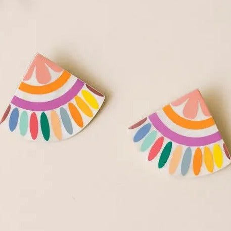 Rainbow Tile Earrings