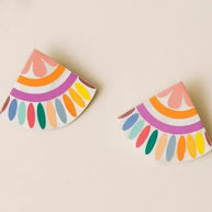 Rainbow Tile Earrings