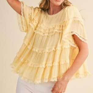 Sunbeam Ruffle Blouse