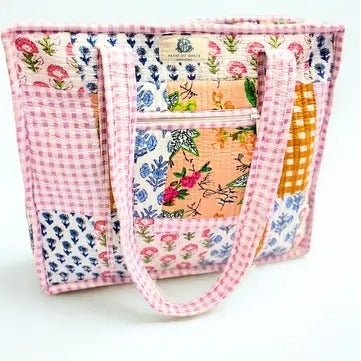 Quilted Zipper Tote