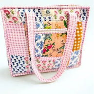 Quilted Zipper Tote