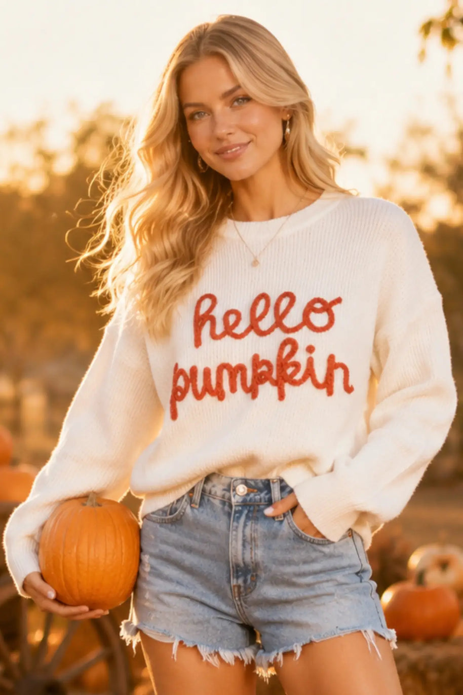 Hello Pumpkin Sweater