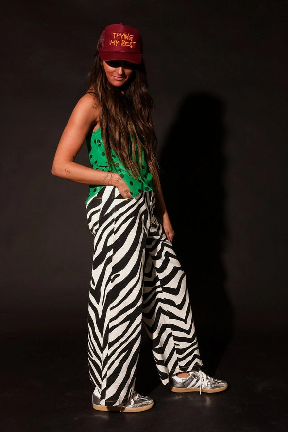 Out of Line Zebra Pants