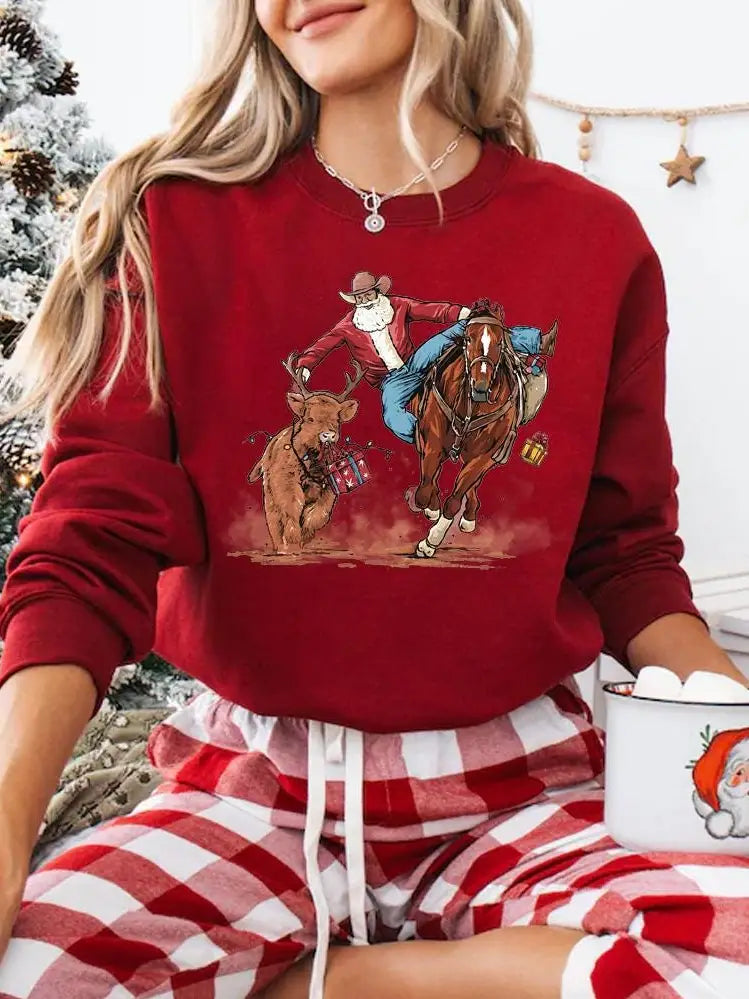 Giddy Up Santa Sweatshirt