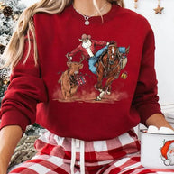Giddy Up Santa Sweatshirt