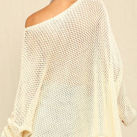 Oversized Open Knit Sweater