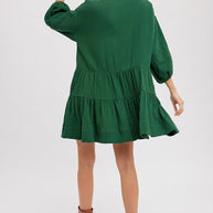 Winnie Ruffle Shirt Dress
