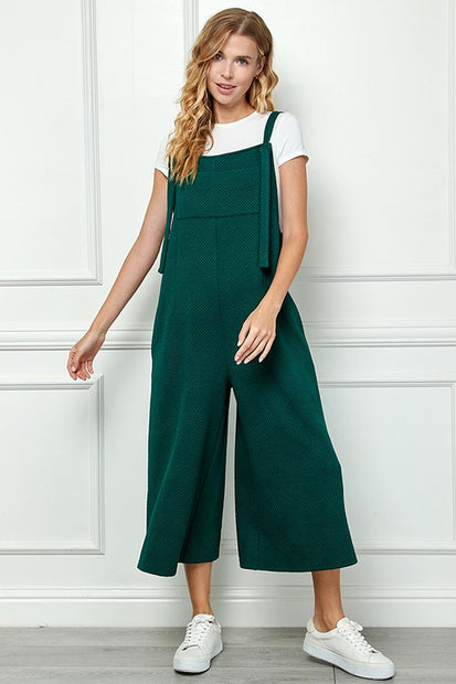 Textured Overalls