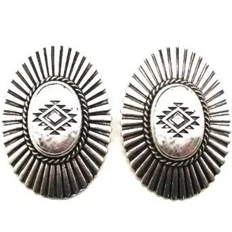 Aztec Concho Earrings