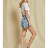 Wavelet Denim Shorts