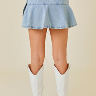 Caper Denim Skort