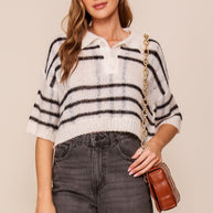 Stripe Cropped Sweater