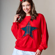 Plaid Star Sweater