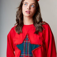 Plaid Star Sweater