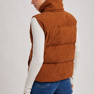 Corduroy Puffer Vest