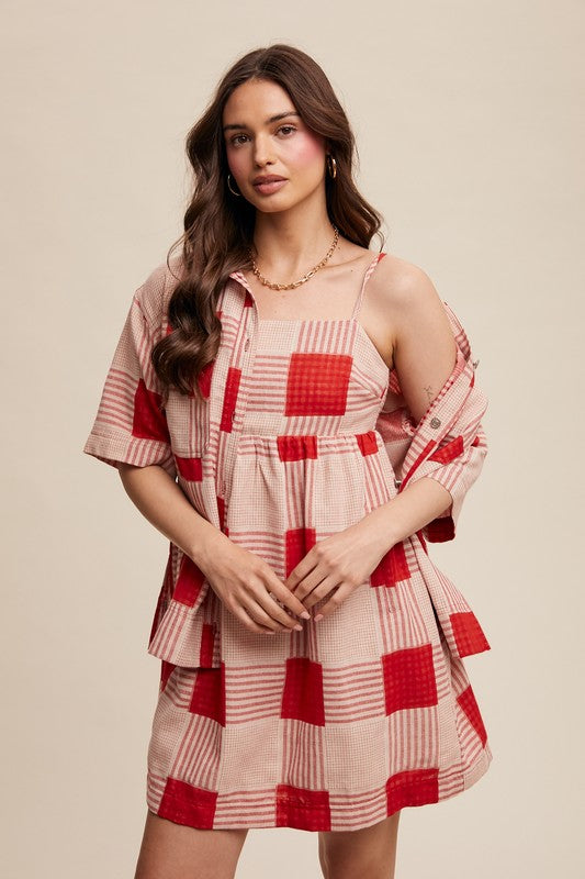 Chic Plaid Set