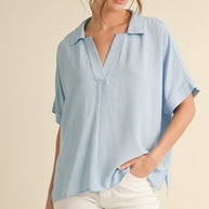 Curvy Collared Top
