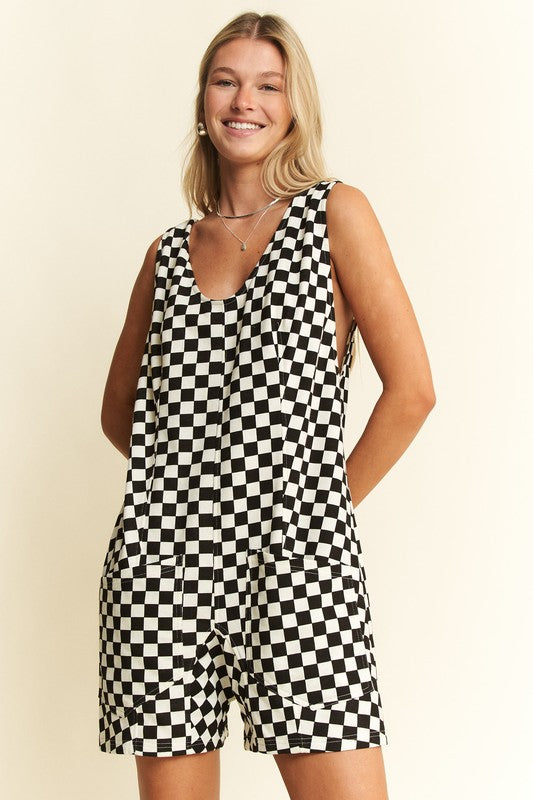 Checker Romper