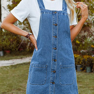 Denim Strap Mini Dress