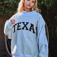 Texas Mock Neck Sweater REVERSABLE