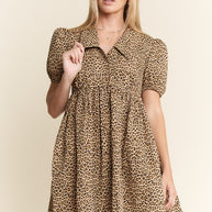 Cheetah Babydoll Dress