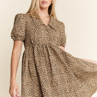 Cheetah Babydoll Dress