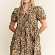 Cheetah Babydoll Dress