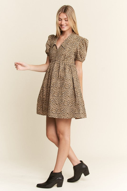 Cheetah Babydoll Dress