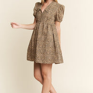 Cheetah Babydoll Dress