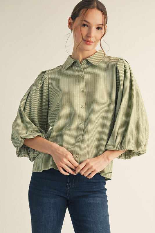 Paris Puff Sleeve Blouse
