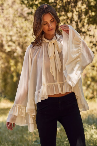 Chiffon Ruffled Blouse