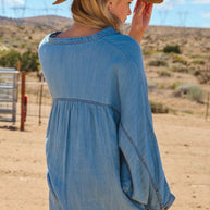 Marla V-neck Button Down