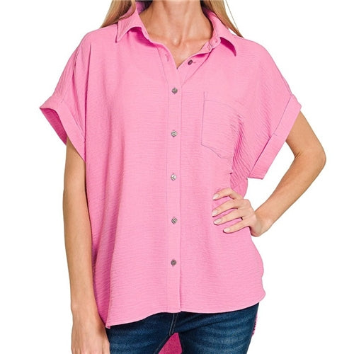 Airflow Button Down Shirt Plus