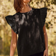Curvy Suede Blouse