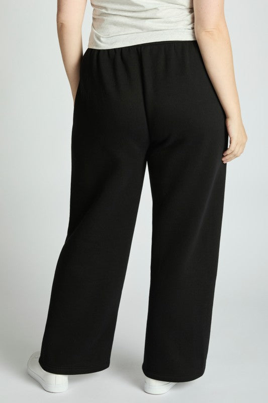 Fleece Straight Leg Pants