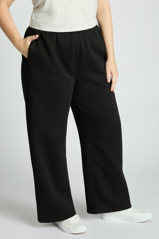 Fleece Straight Leg Pants
