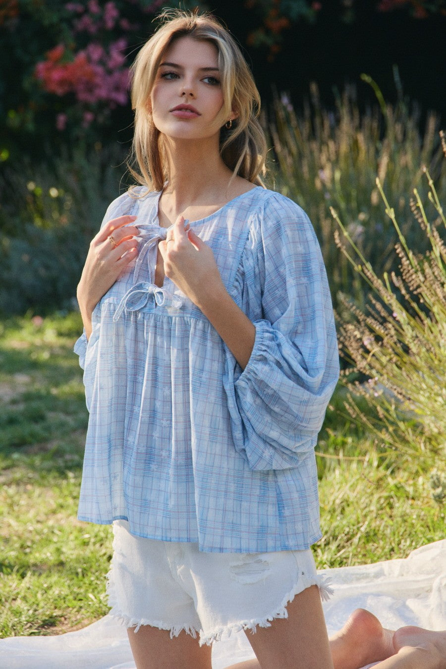 Curvy Picnkey Blouse