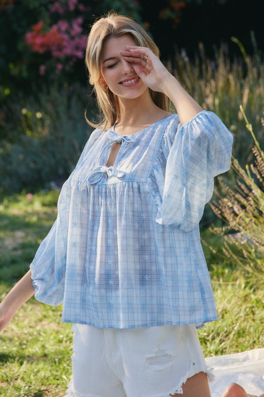 Curvy Picnkey Blouse