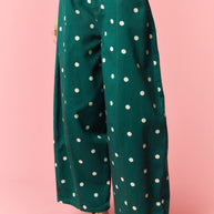 Green Pox Barrel Pants