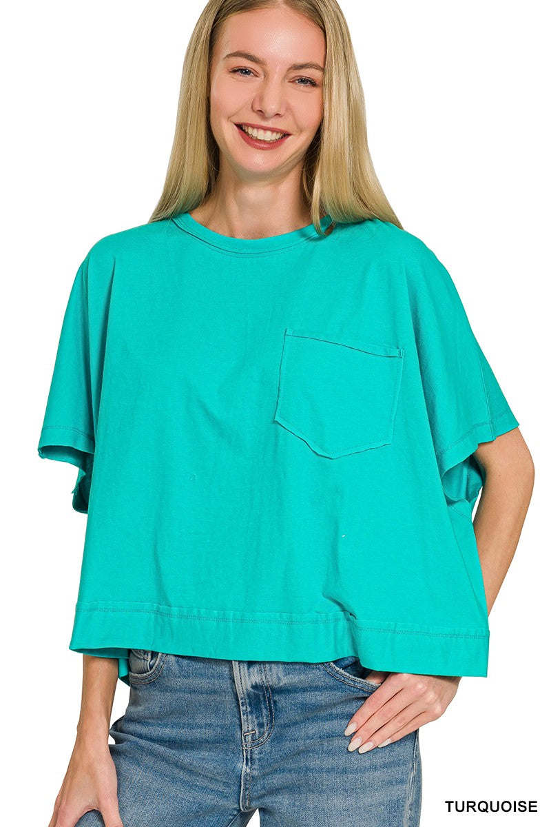 Exposed Seam Boxy Top