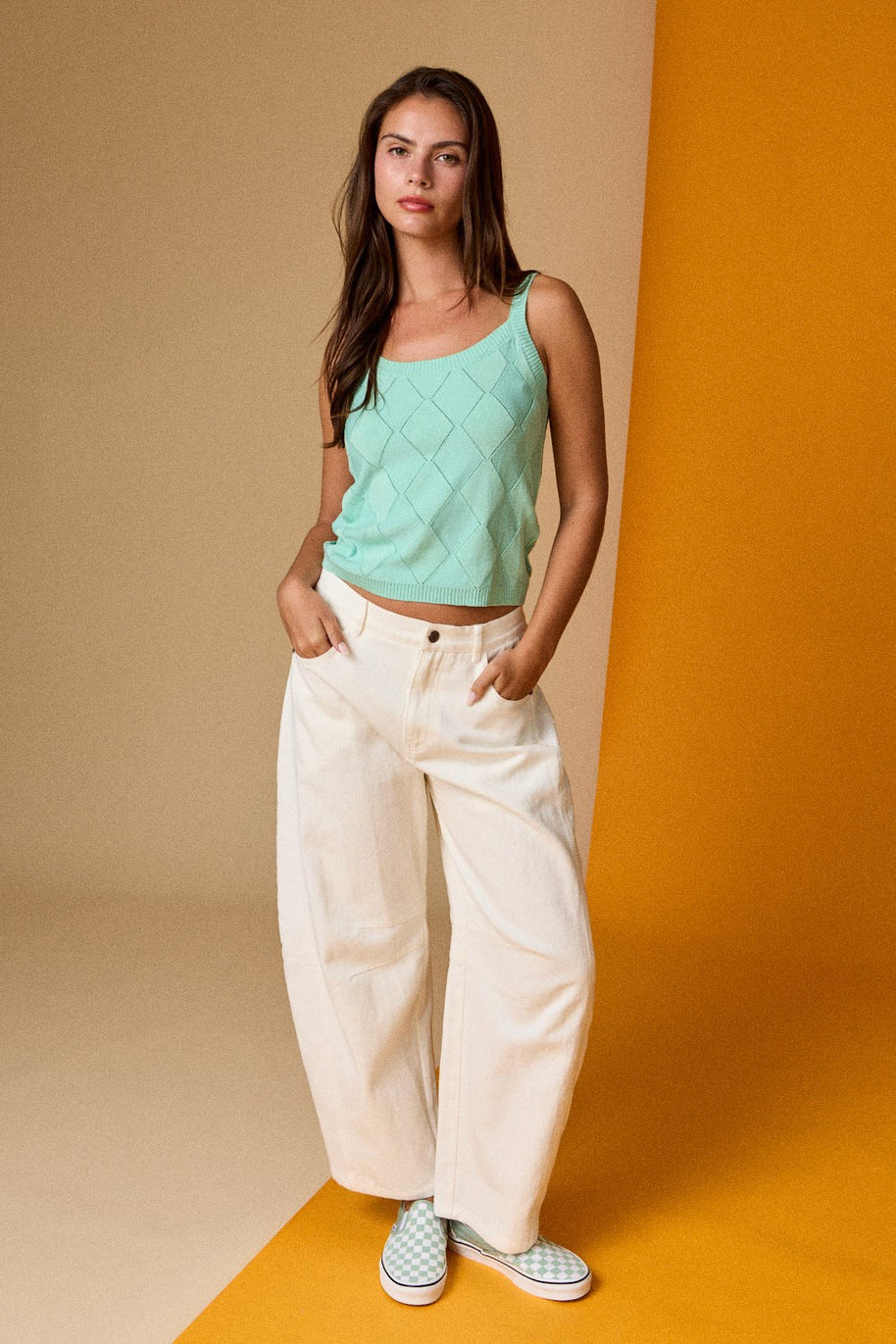 Diamanta Stitch Tank Top