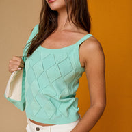 Diamanta Stitch Tank Top
