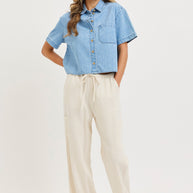 The Jen Denim Top