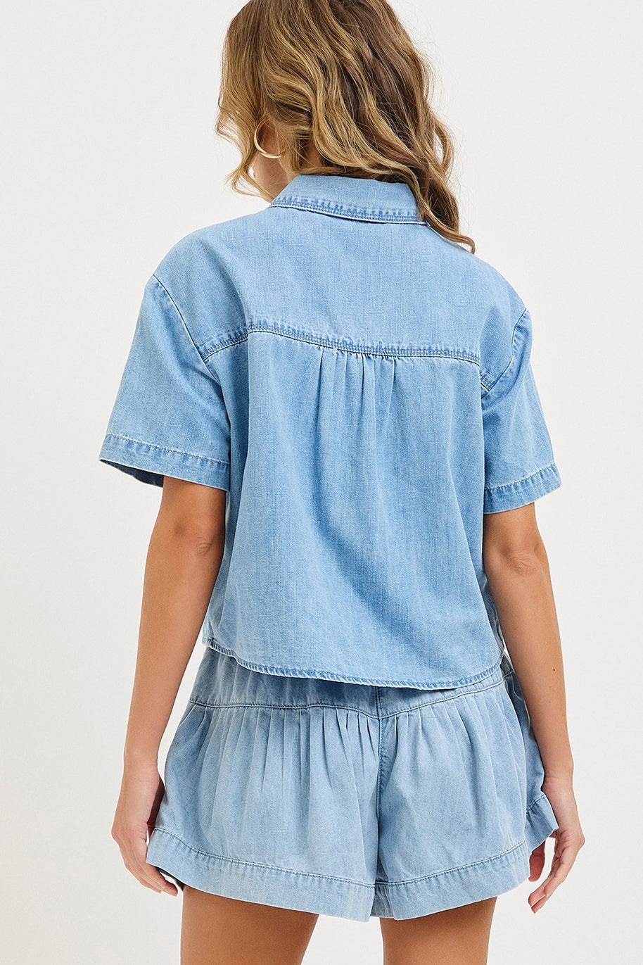 The Jen Denim Top