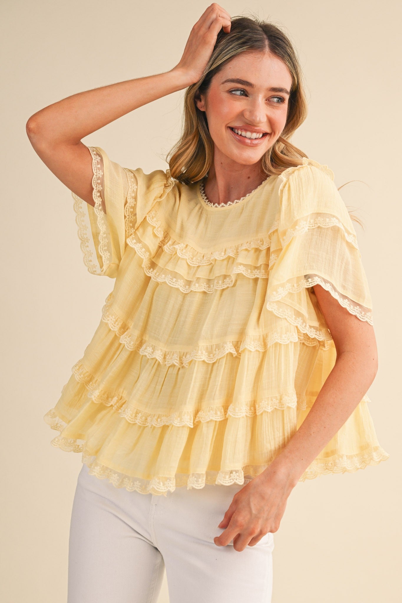 Sunbeam Ruffle Blouse