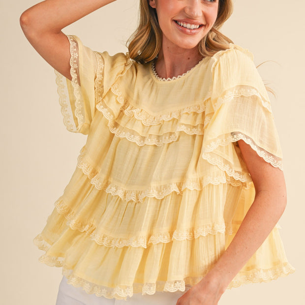 Sunbeam Ruffle Blouse