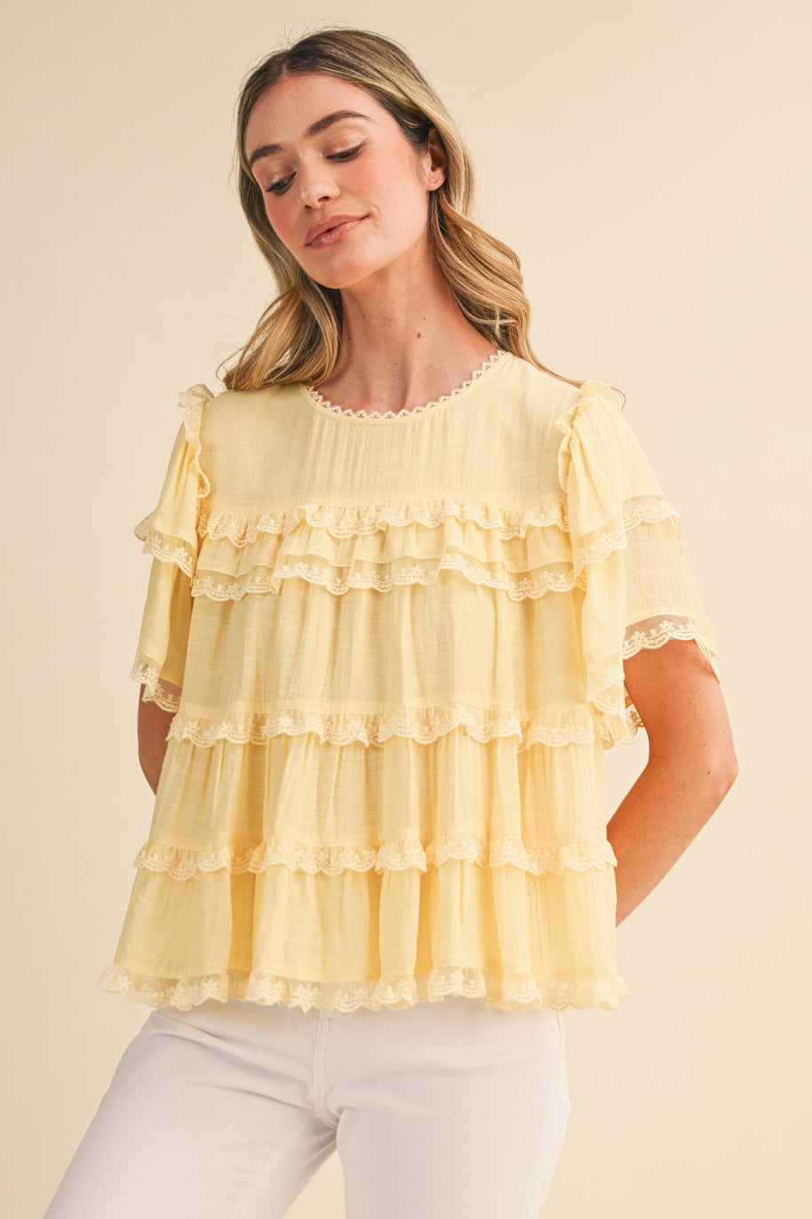 Sunbeam Ruffle Blouse