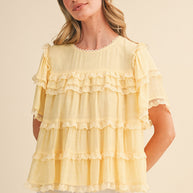 Sunbeam Ruffle Blouse