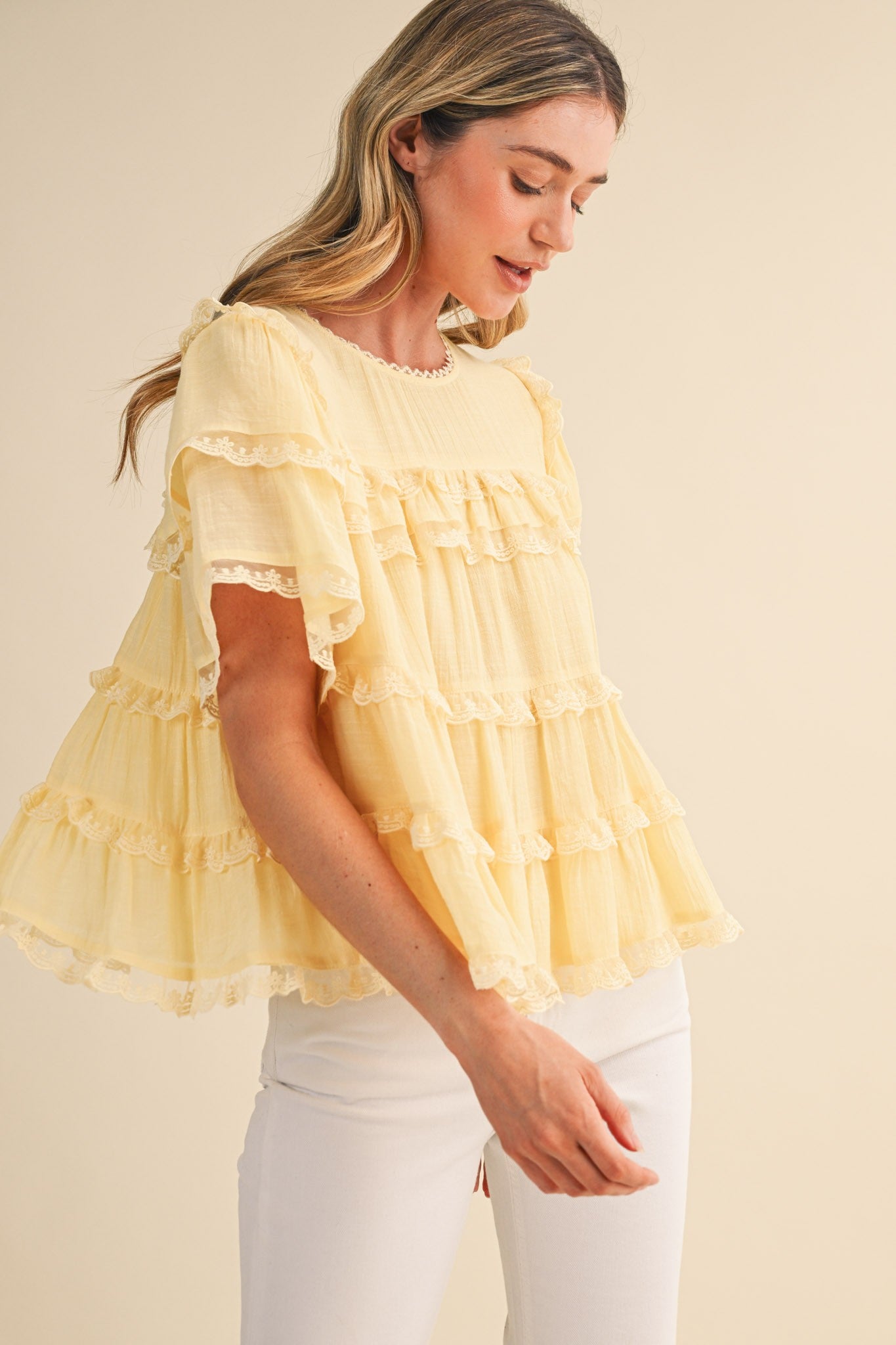 Sunbeam Ruffle Blouse